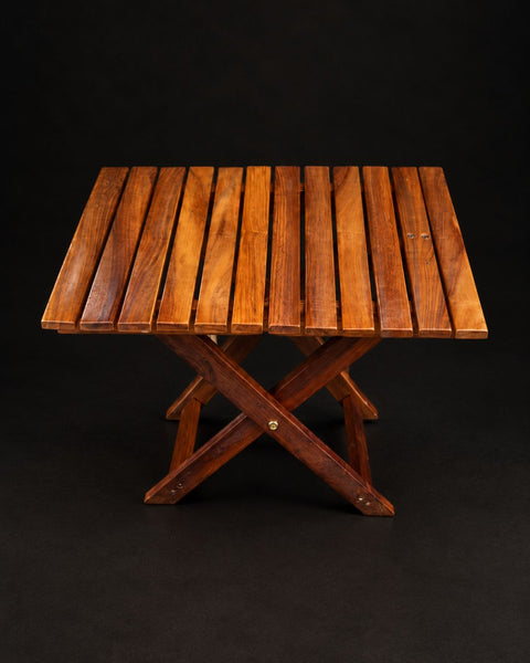 Premium Handcrafted Wooden Folding Picnic & Side Table
