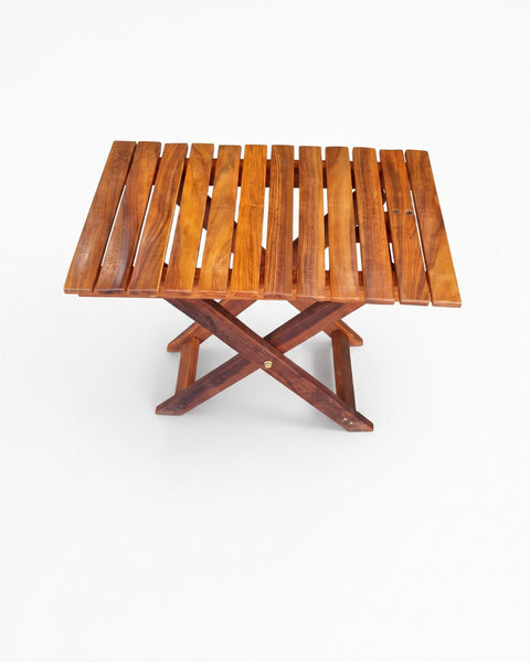 Premium Handcrafted Wooden Folding Picnic & Side Table